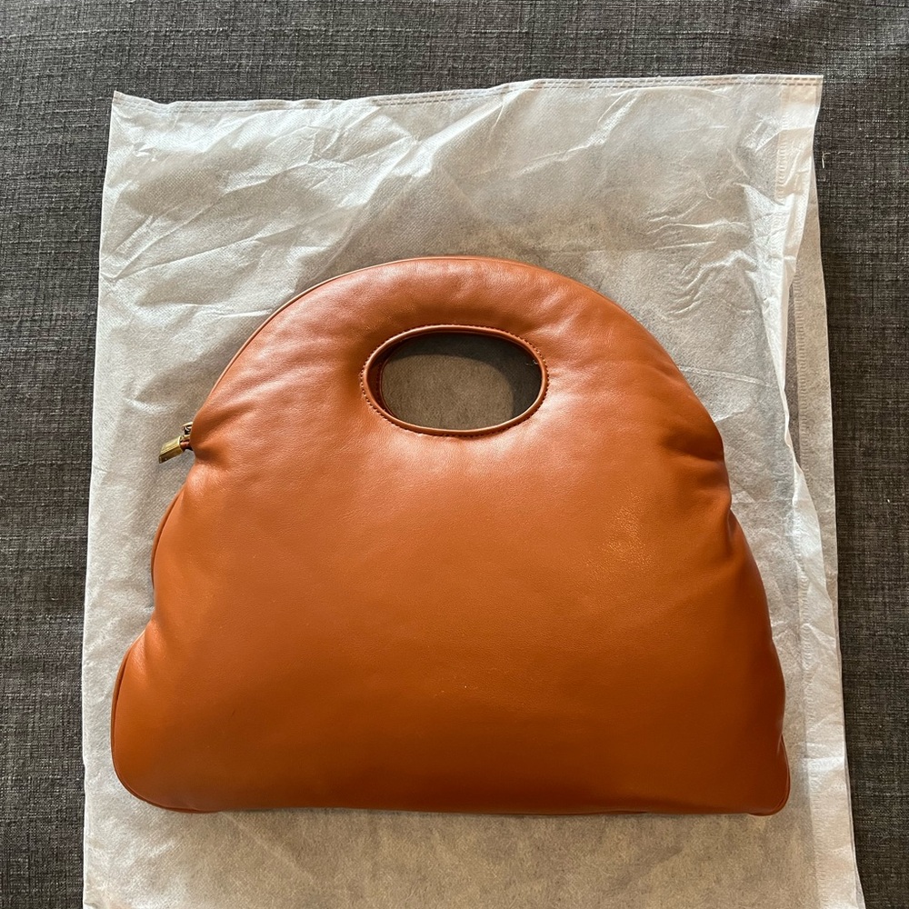 Tan Puff Women's Handbag - Picture 2 of 12